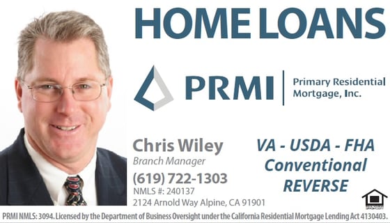 Homeloands PRMI | Primary Residential Mortgage, Inc. | Chris Wiley Branch Manager
